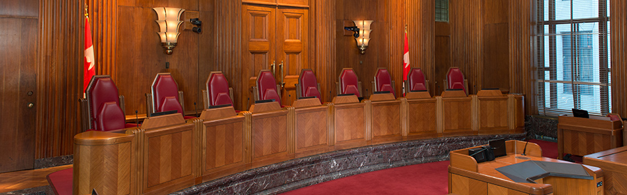 Courtroom of the Supreme Court of Canada