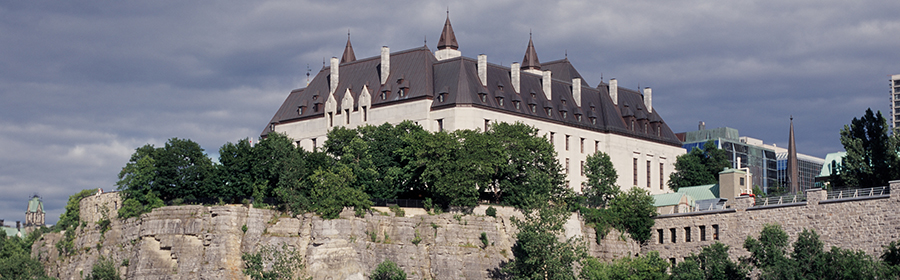 Supreme Court of Canada Building view from the River