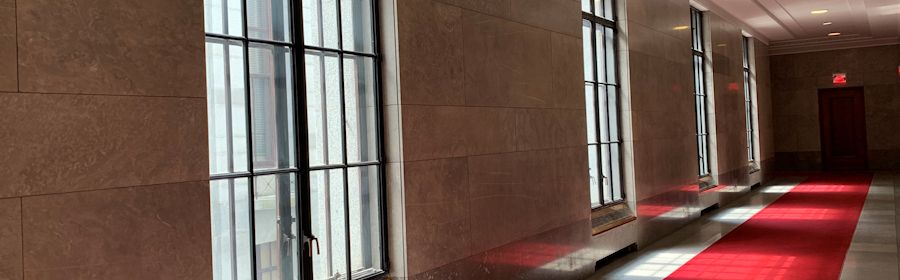 Interior hallway in the Supreme Court of Canada Building