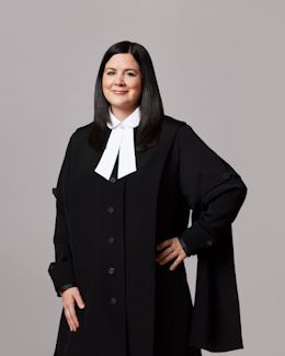 Michelle O'Bonsawin in black robe