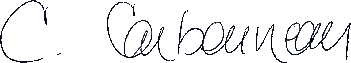 Signature de Chantal Carbonneau