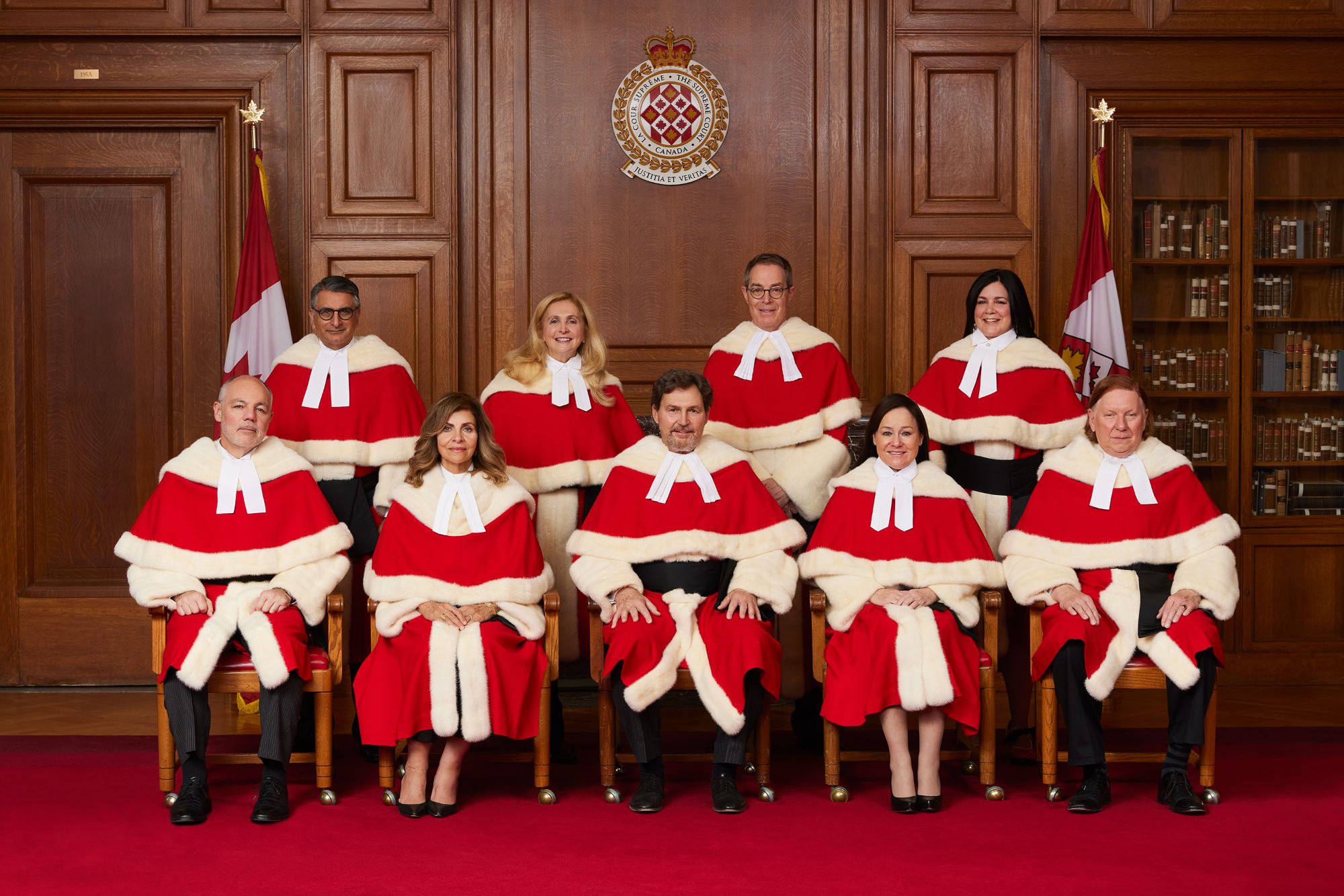 Supreme Court Judges wearing their ceremonial robe 