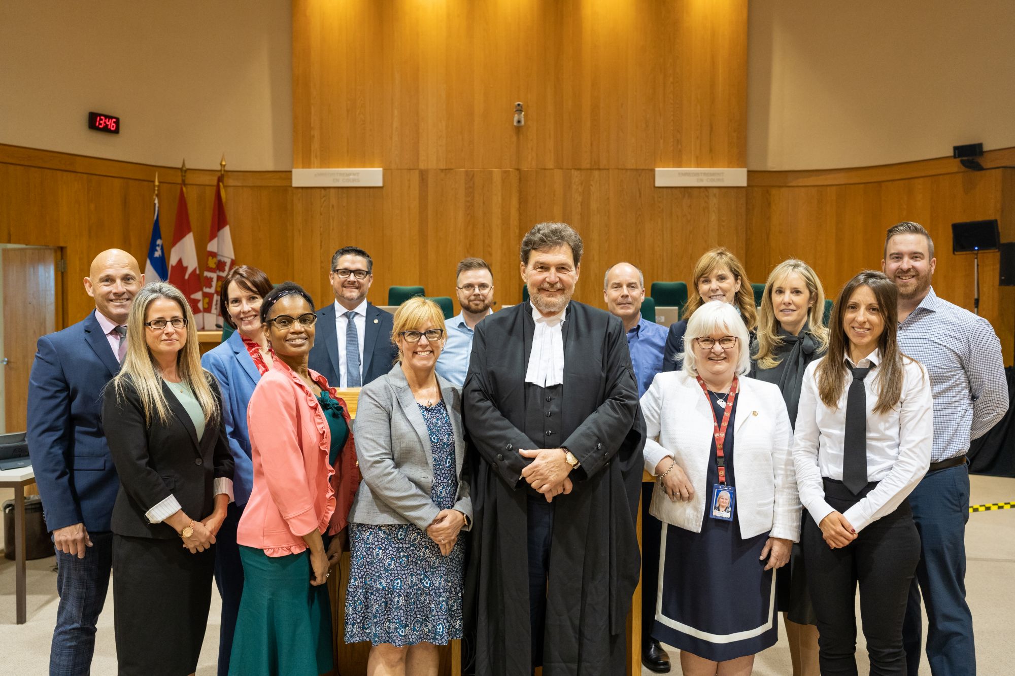 Chief Justice  Wagner with Court employees 