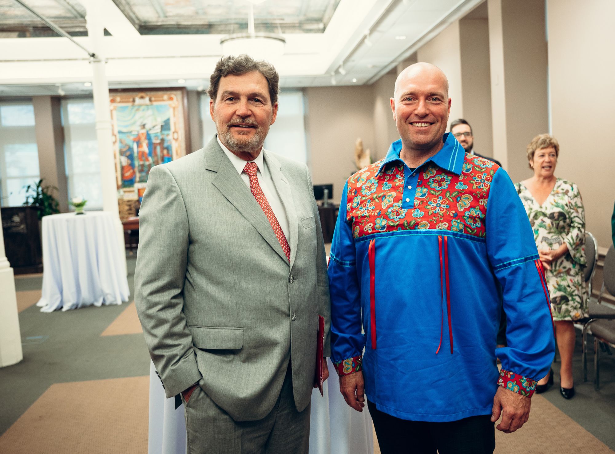 Chief Justice Wagner with Huron-Wendat Grand Chief Rémy Vincent 